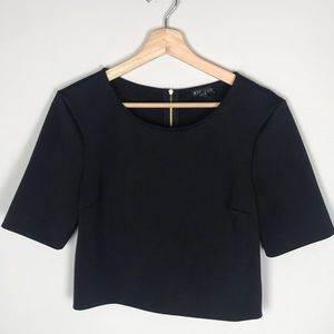 EXPRESS Black Crop Top Sz Med